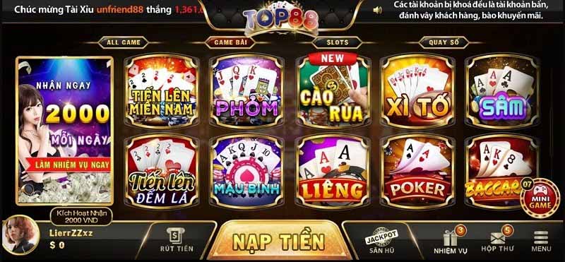 Hướng dẫn tải game bài Top88 trên PC