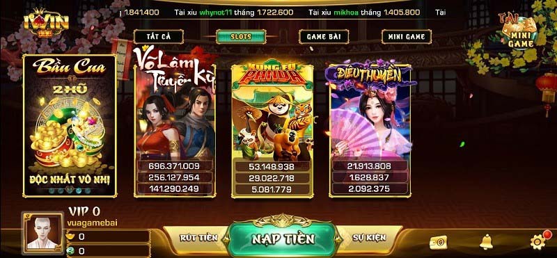 Slots game cực hấp dẫn tại Iwin