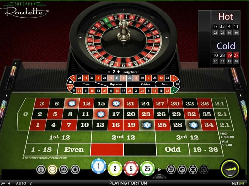 luật chơi roulette